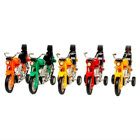 TechWave Motorcycle Toys For Kids Set Of 5 Push And Go Friction Powered Toy Motorbikes Cool Toys For Boys Girls Birthday Party Unique Cake Toppers Assorted Colors Car Models Kits to Build for Kids 8