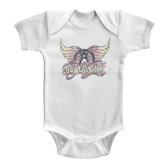 Aerosmith Faded Pinks White Adult T-Shirt M