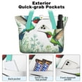 thumbnail image 2 of Tote Bag for Women - Hummingbird Shoulder Bag - Large Utility Work Duffle Bag with Zipper Handbag for Travel, Work, Sprots, 2 of 5