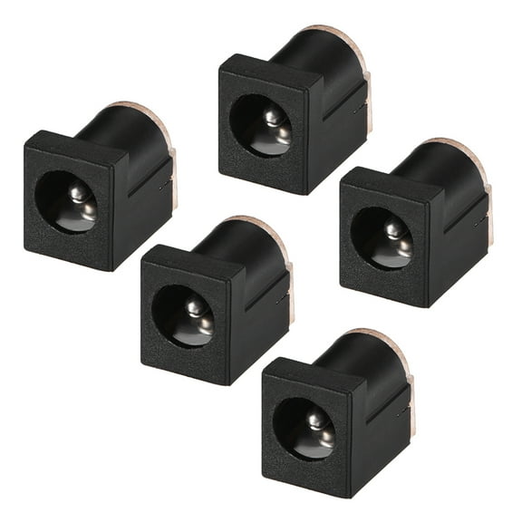 Uxcell 5pcs DC-012 5.5mmx2.1mm DC Power Jack Socket 3 Pin Female Connector