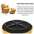 thumbnail image 4 of 360° Swivel Barrel Chair with 4 Pillow, Modern Comfy Round Reading Sofa with Storage Ottoman, Swivel Accent Chairs with Lower Seating Heigh, Circle Lounge Chair for Bedroom/Living Room, Yellow, 4 of 9