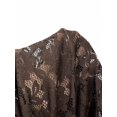 thumbnail image 6 of Sheer  Button Front Top with Deep V-Neck and Lantern Sleeves, 6 of 6