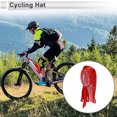 thumbnail image 2 of Gorra de ciclismo Unique Bargains, absorción de sudor y humedad, transpirable, protección del cuello, forro de casco, tela de seda imitación, roja, 28x100cm, 1 Pc, 2 of 6
