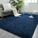 thumbnail image 1 of Alfombra FlyDoit, 274 x 366 cm, peluche Shaggy, azul marino, 9 x 12 pies, 1 of 9