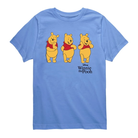 Winnie the Pooh - Triple Pooh - Youth Boys Short Sleeve Graphic T-Shirt
