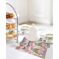 thumbnail image 4 of Spring Gnomes Kitchen Dish Towels for Drying Dishes Set of 3, Farmhhouse Floral Botanical Rustic Waffle Weave Microfiber Hand Tea Bathroom Towels Quick Dry & Absorbent Towel 12x12, 4 of 7