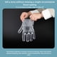 thumbnail image 2 of Ounissouiy Guantes únicos de 100 piezas, guantes de plástico transparente de grado alimenticio para verduras, accesorios de servicio de comida para Mostrada Transparent Ounissouiy  JJ8980-00B, 2 of 5