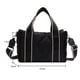thumbnail image 3 of Bolsos de mano de moda Bolso de mensajero de otoño invierno acolchado acolchado de algodón (negro), 3 of 8