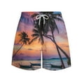 thumbnail image 4 of Summer Savings! Stamzod Mens Swim Shorts Quick Dry Mens Bathing Suit Fashion Palm Tree Graphic Mens Shorts Plus Size Beach Shorts, 4 of 6