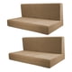 thumbnail image 3 of Fundas de cojín para Camper, 2 piezas, fundas para asientos de RV, funda de cojín para asiento de sofá fácil de instalar, funda de cojín para comedor marrón, 3 of 8