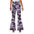 thumbnail image 3 of Fleece Lined Leggings Girls 14-16 Winter Warm Camo Flared Pants High Waisted Bell Bottom Thermal Pants, 15 Y, 3 of 6