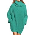 thumbnail image 1 of LAICAIW Robe Chandail Longue Ample à Col Roulé Oversize pour Femmes, 1 of 6