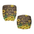 thumbnail image 6 of ZUXONGSY Sunflower Wood Office Chair Cover Set of 2 Desk Chair Covers Slipcover with Elastic Edge Polyester Chair Protector Cover Easy to Clean Gifts for Women Girls, 6 of 7