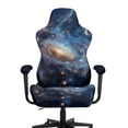 thumbnail image 3 of Whosucclay Galaxy Print Gaming Chair Slipcovers, Stretchable Office Chair Cover 4 Pcs Computer Desk Chairs Covers with Armrest Covers, Rotating Armchair Protector Cover, 3 of 8