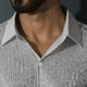 thumbnail image 4 of Blusa y camisa de manga corta con cuello vuelto para hombre, camisa de manga corta con botones y solapa de color liso, blusa para hombre, 4 of 6