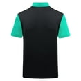 thumbnail image 5 of ZCFZJW Mens Golf Shirt Short Sleeve Sport Moisture Wicking Color Block Printed Athletic Workout Tees Shirts Lightweight Collared Casual T-Shirt Mint Green L, 5 of 6