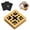 Brown-2 Pad, variant on Cat Nail File Box with 3 Sandpaper Pads & 4 Bell Balls, Sturdy Wood Self-Grooming Scratcher for Treat-Motivated Cats, Interactive Cat Scratch Puzzle Enrichment Box with Silicone Security Rings