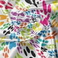 thumbnail image 5 of Ambesonne Colorful Valance Pack of 2, Cartoon Dog Paw Traces, 54"X18", Purple Blue Green, 5 of 5