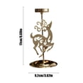 thumbnail image 4 of Candelabros de metal para velas votivas navideñas, adornos para mesas navideñas, candelabros con forma de copo de nieve, candelabros para el hogar, bodas, fiestas, decoración de mesas, 4 of 5