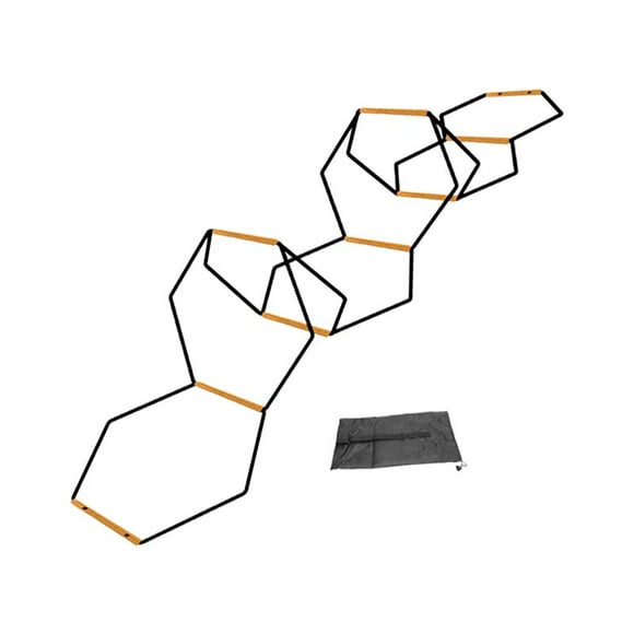 Escalera de agilidad para fútbol, escalera de entrenamiento para fútbol, rugby, deportes al aire libre, escalera de velocidad para juego de pies de 8 cuadrículas