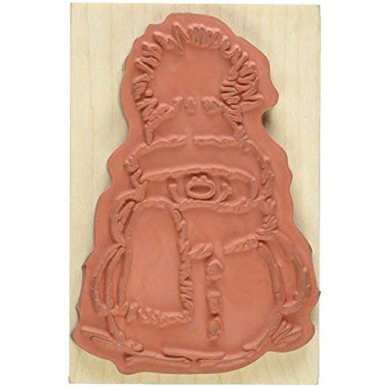 Five Stars Wooden Rubber Stamp No. 1 (2.5 x 2.5)