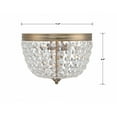thumbnail image 4 of Crystorama Lighting Nola 2 Light Vibrant Gold Ceiling Mount - 11.5"W x 8.5"H, 4 of 10