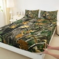 thumbnail image 3 of Manfei Botanical Plant Full Sheet Sets, Brown Branches Bedding Full Size, Fall Leaves Fitted Sheet, Ultra Soft Room Decoration, 4 Pieces, 3 of 7