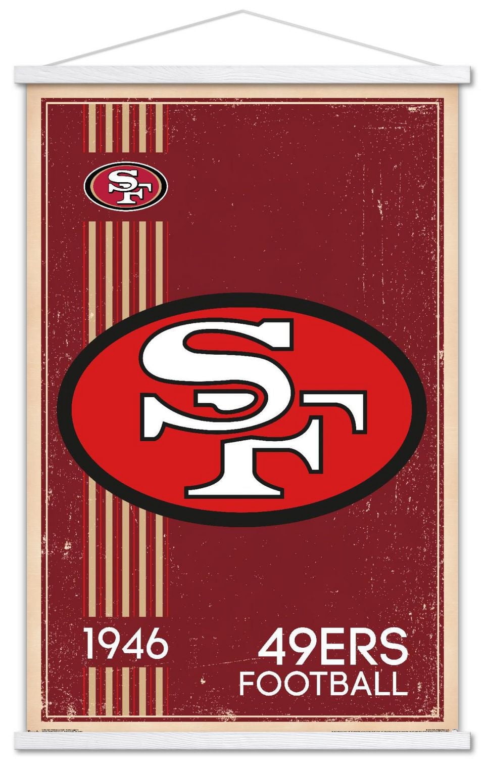 NFL San Francisco 49ers - Retro Logo 14 Wall Poster, 22.375" x 34 ...