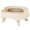White, variant on Ant Proof Cat Food Bowl with Elevated Stand, Non Deep Anti Ant Moat Dish for Indoor Outdoor Cats & Small Dogs, Prevents Ants from Entering and Reduces Neck Stress, 7.8"x3.9"