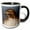 Black/White, variant on 3drose, Red Tailed Hawk Close Up, 15oz Mug
