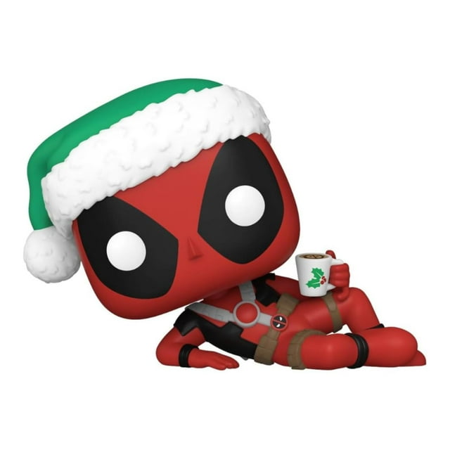 Funko Pop Marvel: Holiday - Deadpool Con Taza rojo