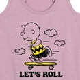 thumbnail image 3 of Peanuts - Let's Roll - Women's Racerback Tank Top, 3 of 6