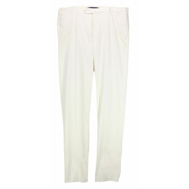 Incotex Pantalon Habillé en Coton pour Homme 001 Blanc Micky Coupe Moderne Motif m - 34 US / 44 EU