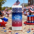 thumbnail image 2 of Red White Blue Hair Glitter Stick – Patriotic America Flag Star Face & Body Glitter, 4th of July Accessories, Waterproof Sparkle for Football Games & Parades, 2 of 8