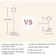 thumbnail image 2 of 10 Pack 8.75 inch Tall Table Number Holders Place Card Holder Table Picture Holder Wire Photo Holder Clips Picture Memo Note Photo Stand (Gold), 2 of 12