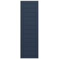thumbnail image 5 of Ekena Millwork 18"W x 65"H True Fit PVC Horizontal Slat Framed Modern Style Fixed Mount Shutters, Starless Night Blue (Per Pair - Hardware Not Included), 5 of 9
