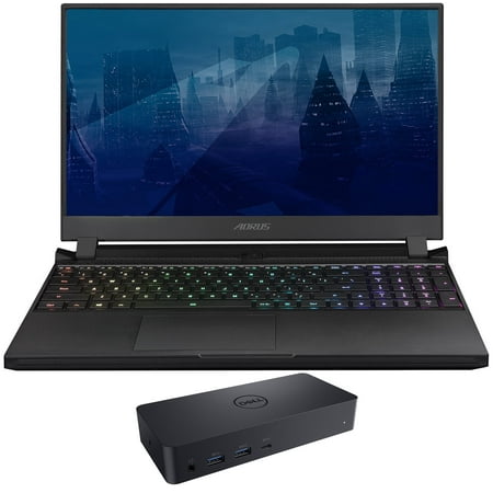 Gigabyte AORUS 15P Gaming & Entertainment Laptop (Intel i7-11800H 8-Core, 15.6" 300Hz Full HD (1920x1080), NVIDIA RTX 3070, 16GB RAM, 1TB m.2 SATA SSD, Backlit KB, Win 10 Pro) with D6000 Dock