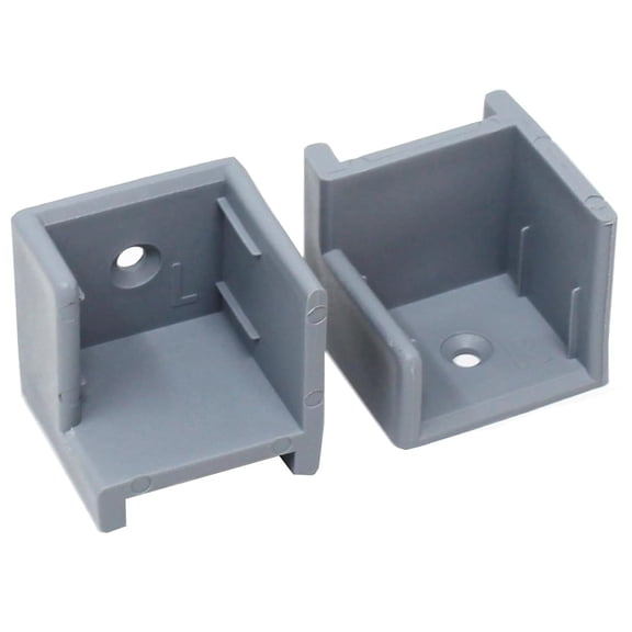 Grey Left & Right Hand Hinge Pontoon Door Stop Kit