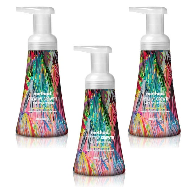 Method Foaming Hand Soap Dispensers Pack Of 3 10 Oz Each Naturally Derived Hand Soap Rainforest Bloom Walmart Com Walmart Com