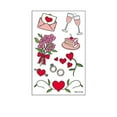 thumbnail image 1 of EGNMCR Wall Stickers, Cute Stickers Crystal Sticker Couple Confession Proposal Face Arm Sticker Tattoo Sticker, 1 of 1