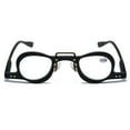 thumbnail image 5 of Women Retro Designer Black Reading Glasses 3.5 Men Stylish Spring Hinges Readers +3.50 Strength, 5 of 7