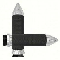 Avon MF-63A-CH-FL-SP Memory Foam Grips with Spike Ends - 1.5in. (Chrome)