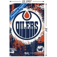 thumbnail image 3 of NHL Edmonton Oilers - Maximalist Logo 23 Wall Poster with Pushpins, 22.375" x 34", 3 of 4
