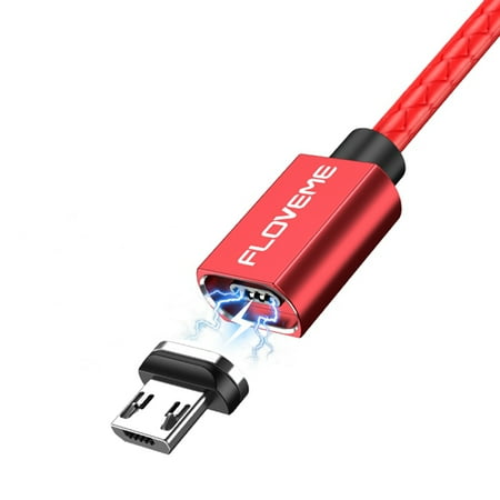 Magnetic Cable Guide - 3A LED Magnetic Micro USB Charging Cable for Xiaomi Huawei Android