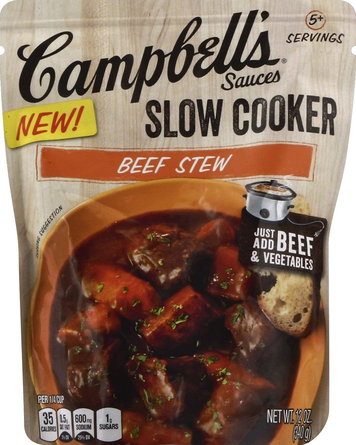 Slow Cooker Sauces, Beef Stew, 12 Ounce (Packaging May Vary)