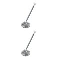thumbnail image 1 of ZLight Ballpoint Pens Metal Wedding Ball Pen Guest Smooth Writing Tool Bank Counter Business Office Accessory Big Jewel/Silver 2Set, 1 of 6