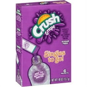 Crush Singles To-Go Grape Drink Mix, 0.45 Oz., 6 Packets