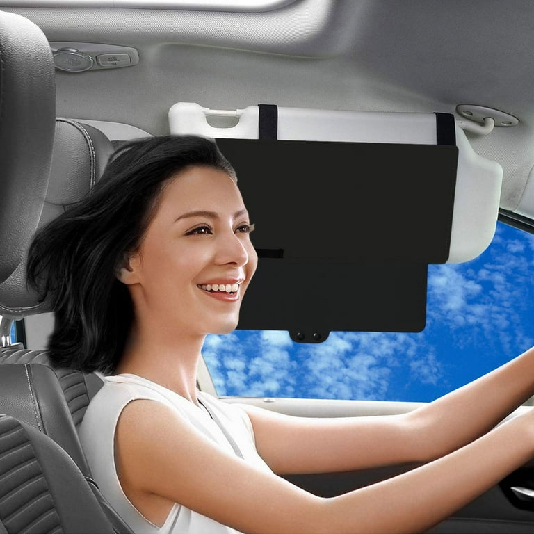 Car Visor Sunshade, WANPOOL Car Visor Anti-glare Sunshade Extender for  Front Seat Driver or Passenger - grey - 1 Piece