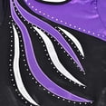 thumbnail image 6 of iiniim Girls Long Sleeve Shiny Waves Metallic Athletic Dance Gymnastics Leotard Unitard Activewear 2-14 A Purple 9-10, 6 of 7