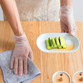 thumbnail image 2 of 100 Pcs Gants Jetables pour Hommes Femmes Gants de Protection en PVC pour le Travail Service Alimentaire Lavage Nettoyage (Transparent, P/M/G/TG), 2 of 4